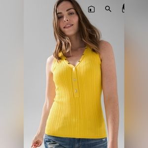 White House Black Market Black Knit Tank Top